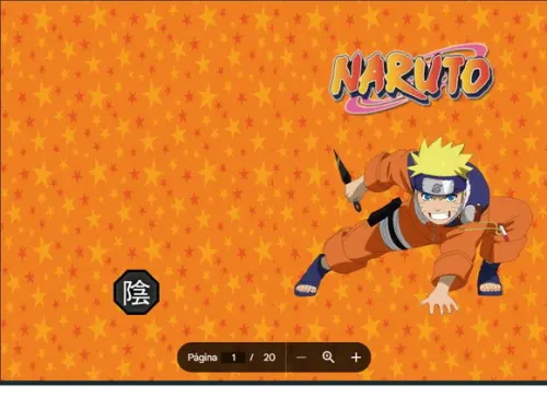 Revista de Colorir Naruto em pdf