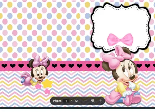 Revista de Colorir Minnie Baby em pdf