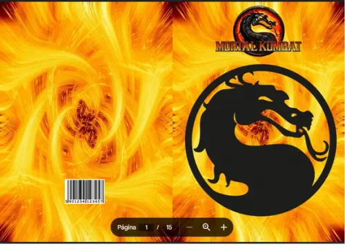 Revista de Colorir Mortal Kombat em pdf