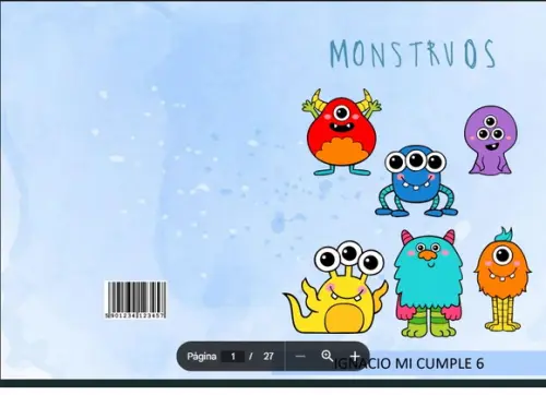 Revista de Colorir Monstruos em pdf