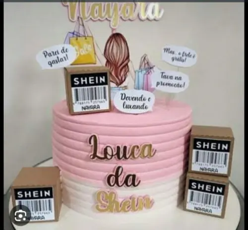 Topo Rainha da Shein Caixa 3d