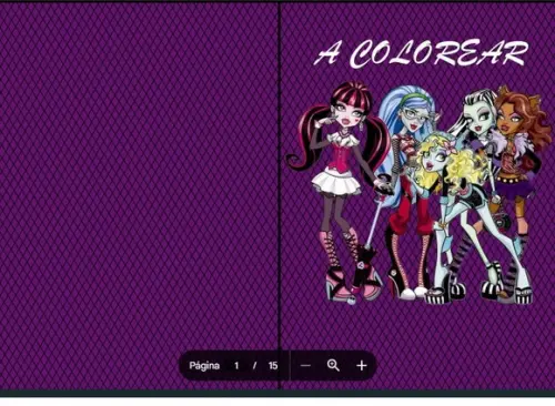 Revista de Colorir Monster High em pdf