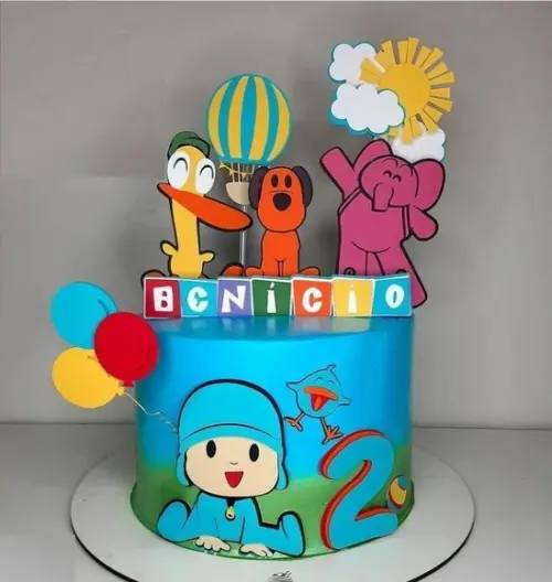 Topo de Bolo Pocoyo 5