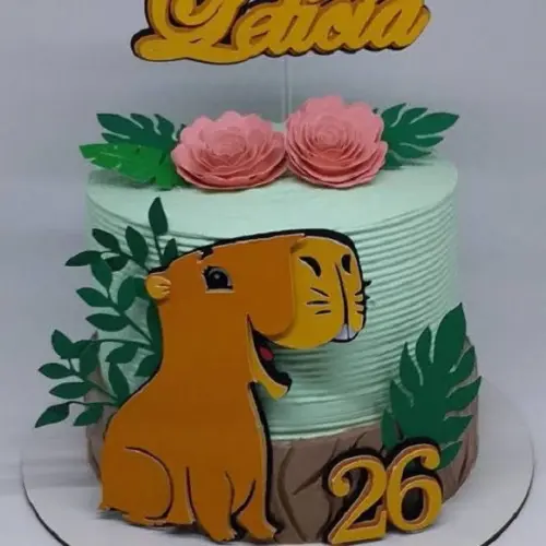 Topper Capivara em Camadas