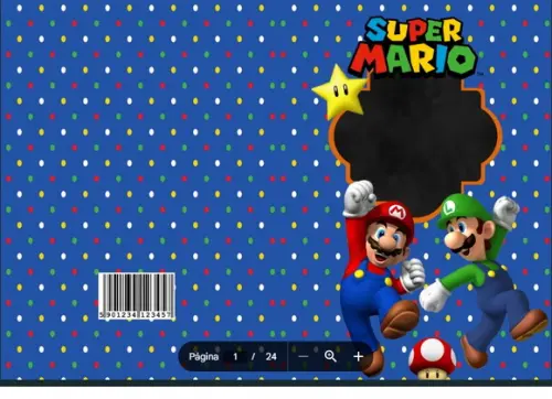 Revista de Colorir Super Mario em pdf