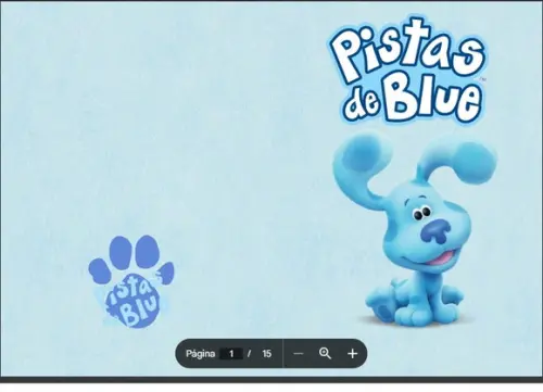 Revista de Colorir Pistas de Blue em pdf