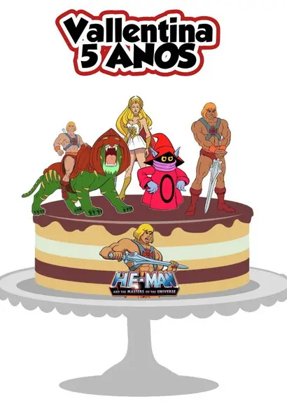 Topo de Bolo He-man