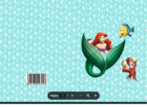Revista de Colorir Pequena Sereia em pdf
