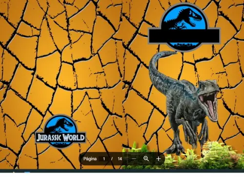 Revista de Colorir Jurassic World em pdf
