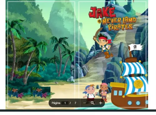 Revista de Colorir Jake Pirata em pdf