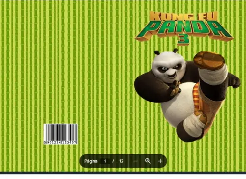 Revista de Colorir Kung Fu Panda em pdf