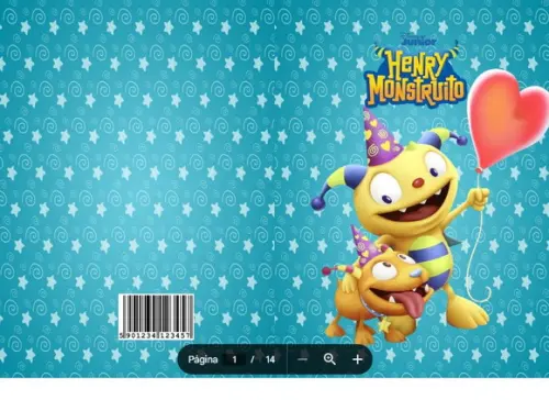 Revista de Colorir Henry Monstro em pdf
