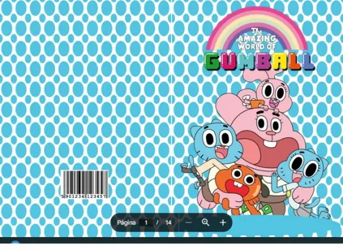 Revista de Colorir Gumball em pdf
