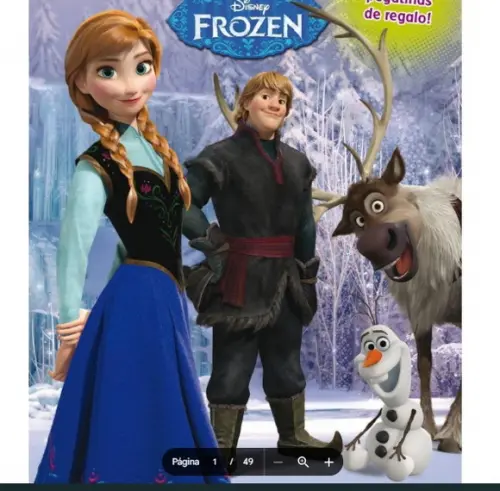 Revista de Colorir Frozen Elza em pdf