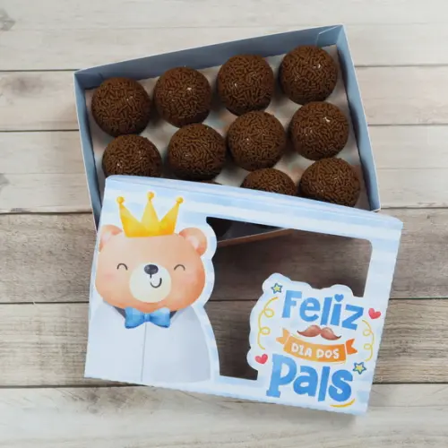 Caixa para 12 Doces Dia dos Pais 2023