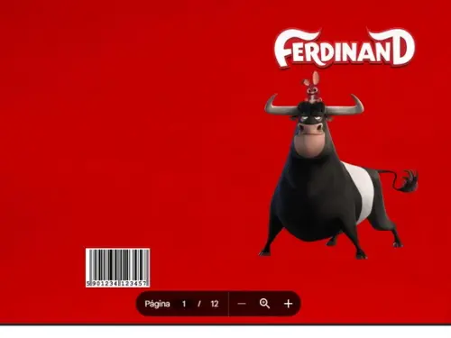 Revista de Colorir Touro Ferdinando em Pdf