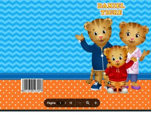 Revista de Colorir Daniel Tigre em Pdf