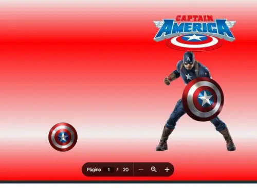 Revista de Colorir Capitão America em Pdf