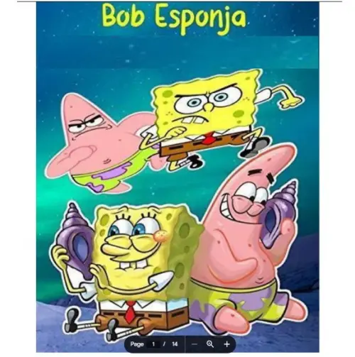 Revista de Colorir Bob Esponja 2 em pdf