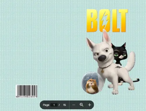 Revista de Colorir Bolt em Pdf