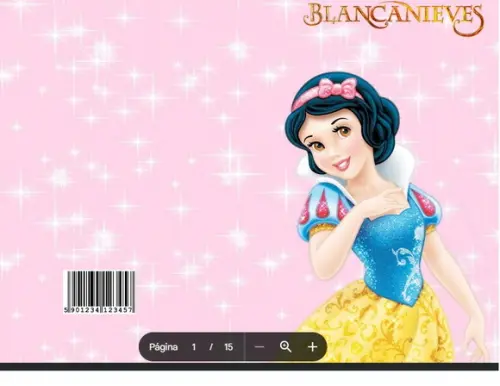Revista de Colorir Branca de Neve em pdf