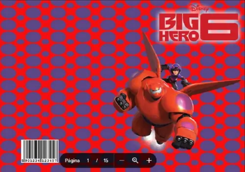 Revista de Colorir Big Hero em pdf