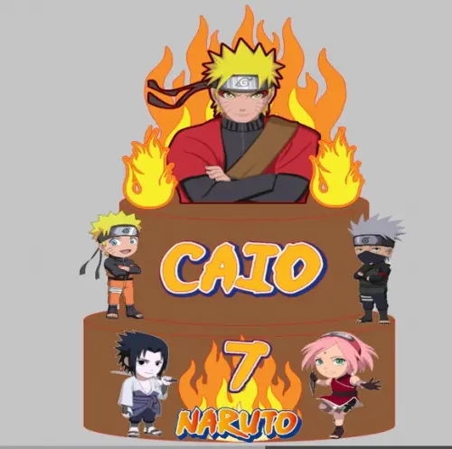 Topo de Bolo Naruto 3