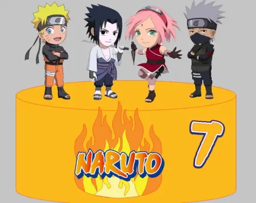 Topo Naruto e Amigos Cute