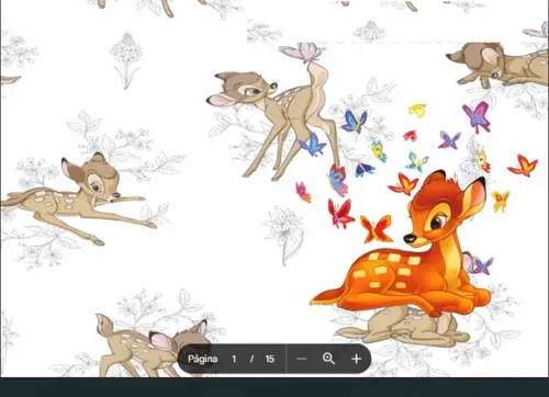 Revista de Colorir Bambi em Pdf