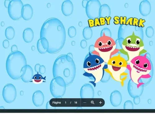Revista de Colorir Baby Shark em pdf