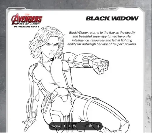 Revista de Colorir Avengers em pdf