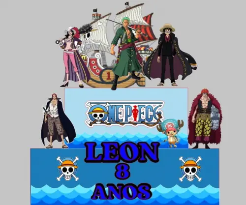 Topo de Bolo One Piece
