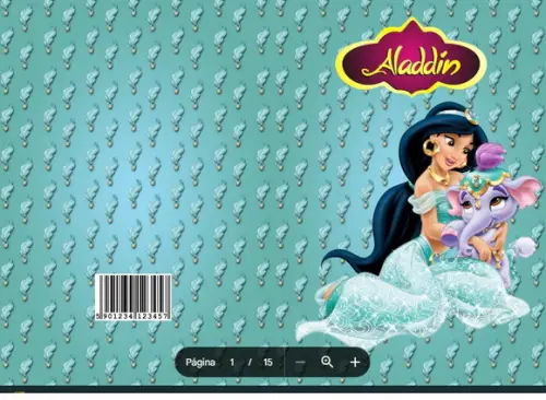 Revista de Colorir Aladdin em pdf