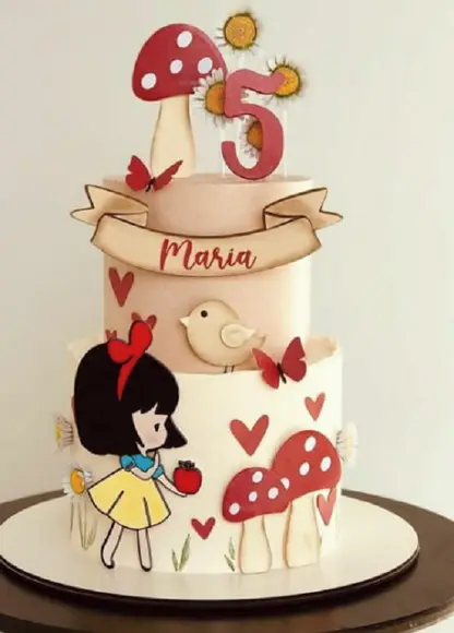 Topo Branca de Neve Cute Camadas