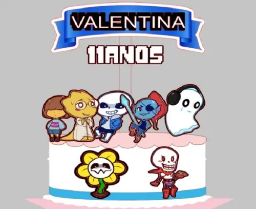 Topo de Bolo Undertale
