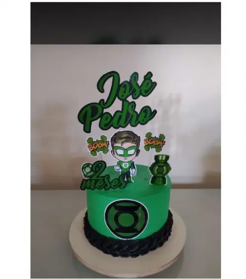 Topo de Bolo Lanterna Verde Baby