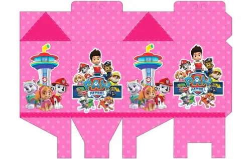 Caixa Milk Patrulha Canina Rosa