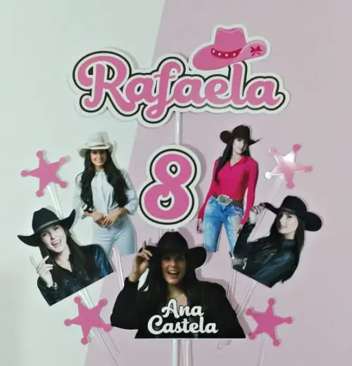 Topo de Bolo Ana Castela