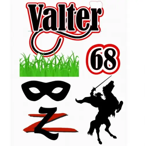 Topo de Bolo Zorro