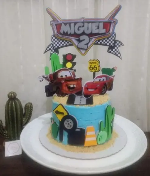 Topo de Bolo Carros 4