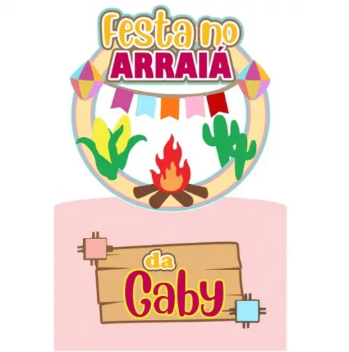 Topo de Bolo Festa no Arraiá