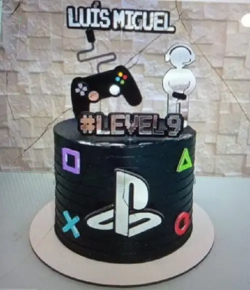 Topo de Bolo Video Game Ps