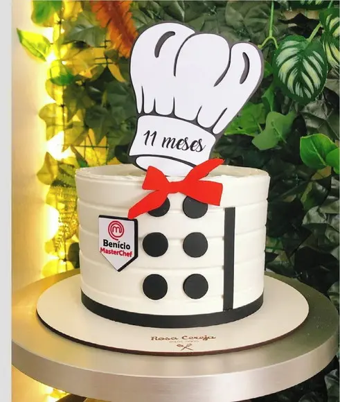 Topo de Bolo Master Chef