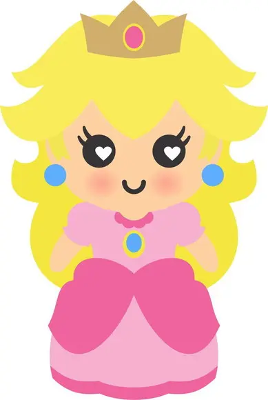 Princesa Peach em Camadas
