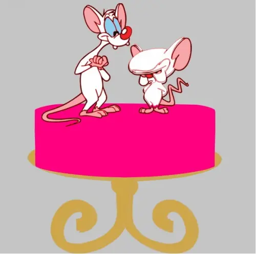 Topo de Bolo Pinky e Cerebro