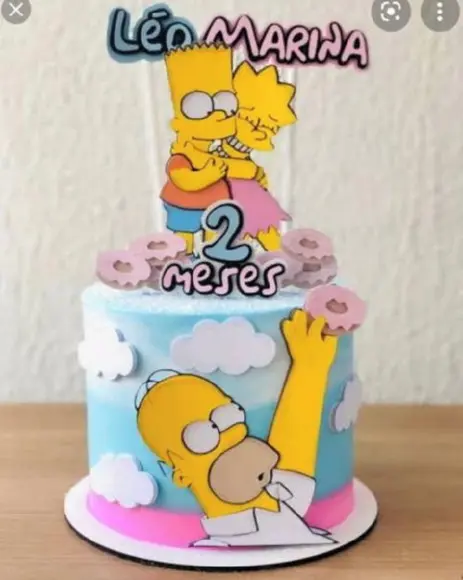 Topo de Bolo os Simpsons 2