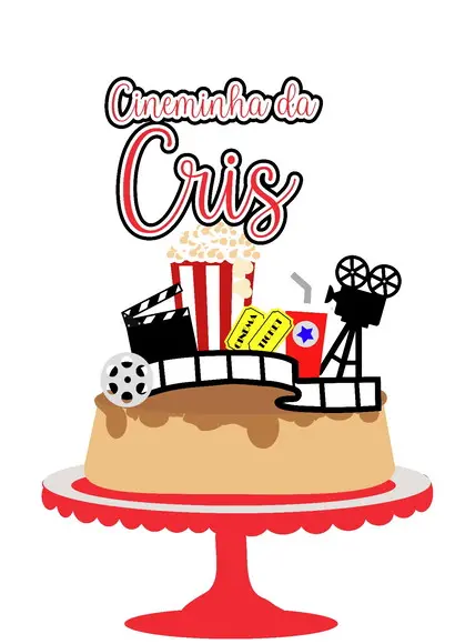 Topo de Bolo Cineminha