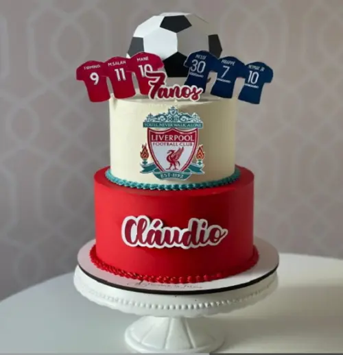 Topo Liverpool com Bola 3d