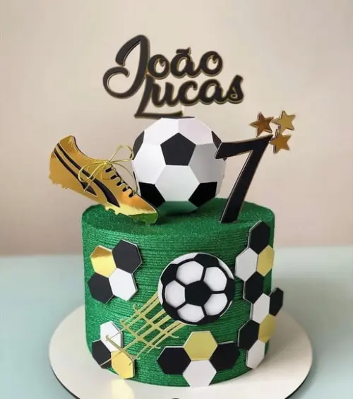 Topo Futebol Bola 3d e Chuteira