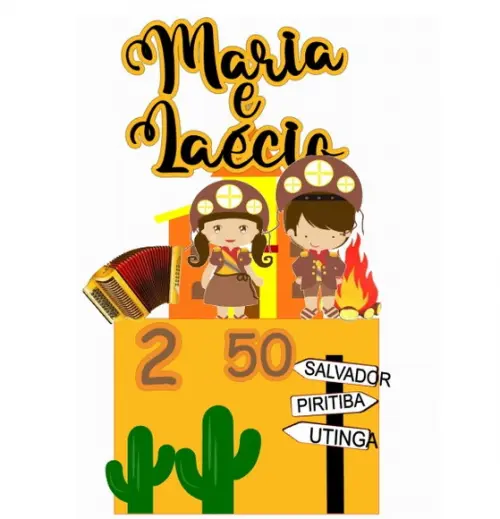 Topo Lampião e Maria Bonita Cute